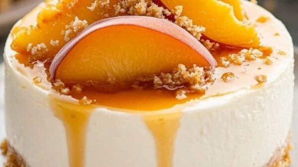 No-Bake Peach Cheesecake: A Refreshing Summer Delight
