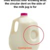 That Dent on Your Milk Jug? Here’s the Surprising Reason It Exists!