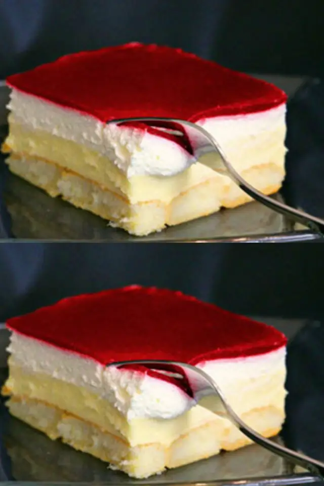 You’ll Be Amazed How Easy This Raspberry Pudding Slice Hack Is – No Oven Needed!