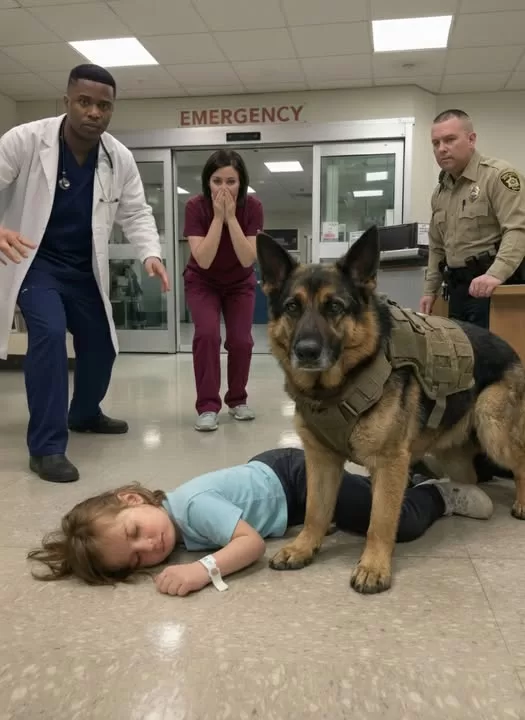 A Military Dog Walked into the ER Carrying a Dying Child, and What We Found Changed Everything