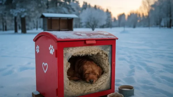 Estonia’s Letterboxes Transformed into Shelters for Outdoor Dogs