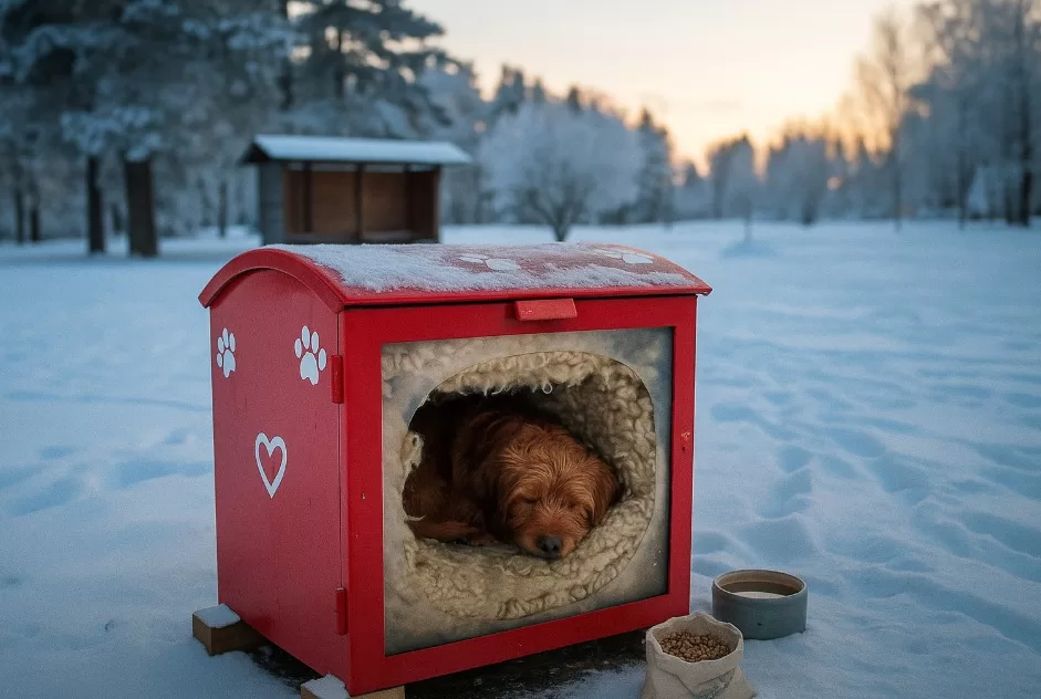 Estonia’s Letterboxes Transformed into Shelters for Outdoor Dogs