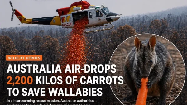 Australia Air-Drops 2,200 Kilos of Carrots to Save Starving Wallabies After Devastating Wildfires
