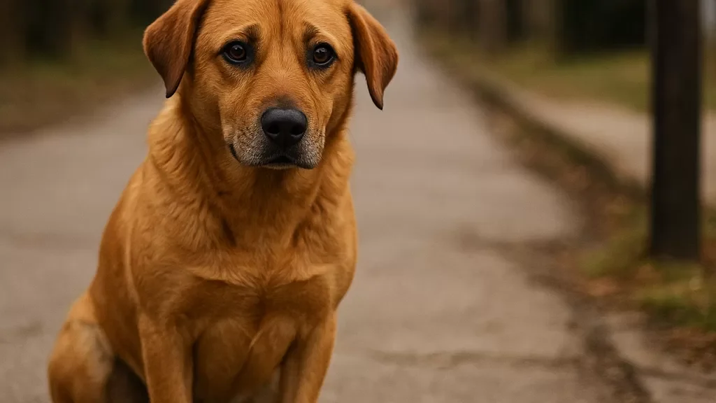 Dog Waited Every Day at Same Spot Until Someone Finally Stopped