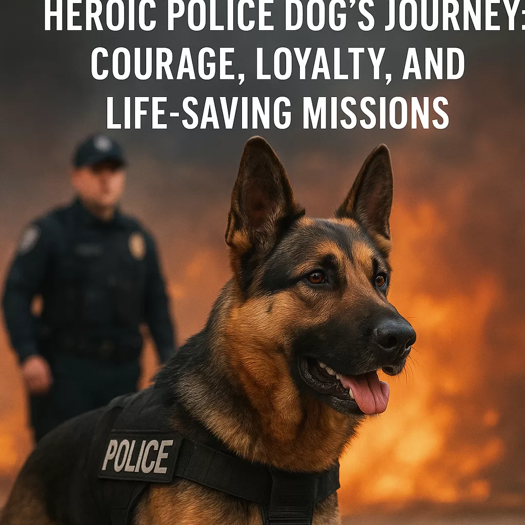 Heroic Police Dog’s Journey: Courage, Loyalty, and Life-Saving Missions