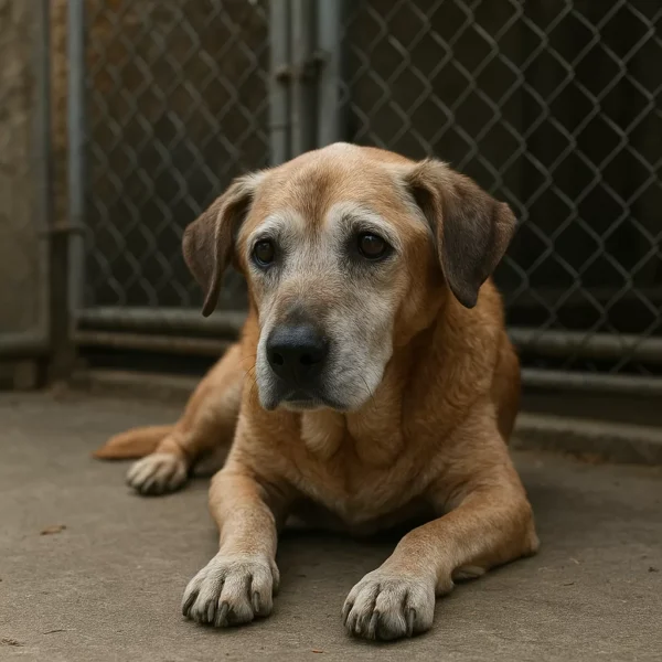 Elderly Shelter Dog Max Waits Daily for Lost Firefighter Owner’s Return