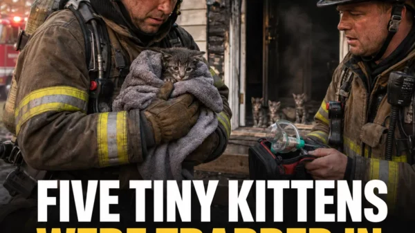 Five Tiny Kittens Were Trapped in a Burning Home. Firefighters Found Them in Time