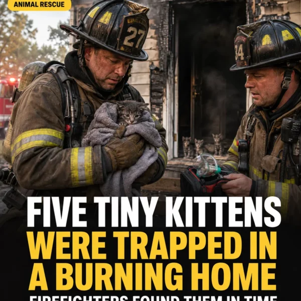Five Tiny Kittens Were Trapped in a Burning Home. Firefighters Found Them in Time