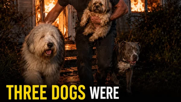 Their Home Was Burning With Three Dogs Trapped Inside. Then a Stranger Kicked Down the Door