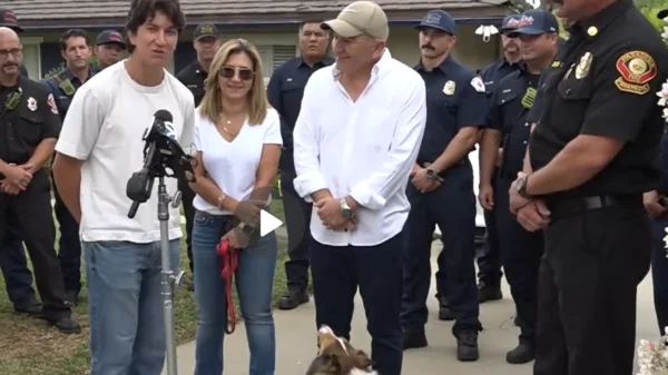Firefighters Pulled Milo From a Burning Home Unconscious. Days Later, He Came Back to Meet the Woman Who Saved Him