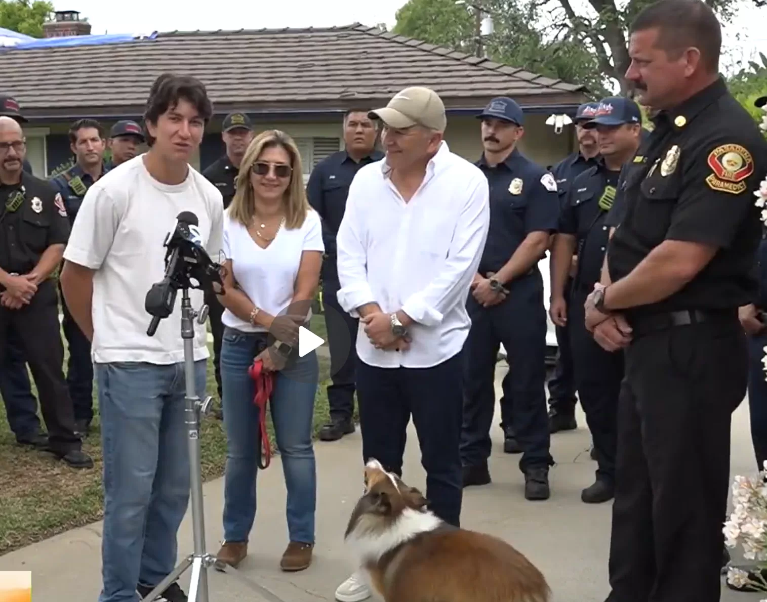 Firefighters Pulled Milo From a Burning Home Unconscious. Days Later, He Came Back to Meet the Woman Who Saved Him